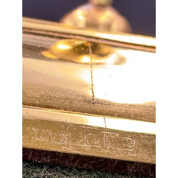 Vintage Sterling Silver Blue Guilloche Enamel  Floral Desktop Pen Holder Paperwe - Picture 8 of 9